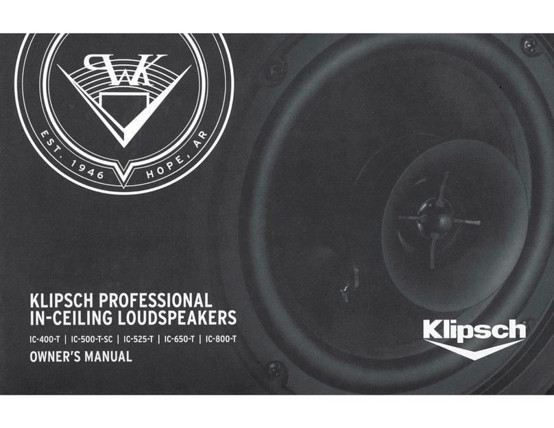 Klipsch IC-400-T User manual