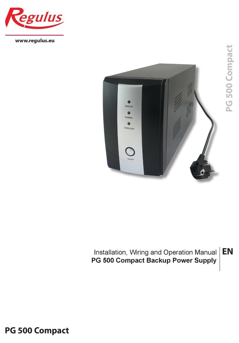Regulus PG 500 Compact User manual