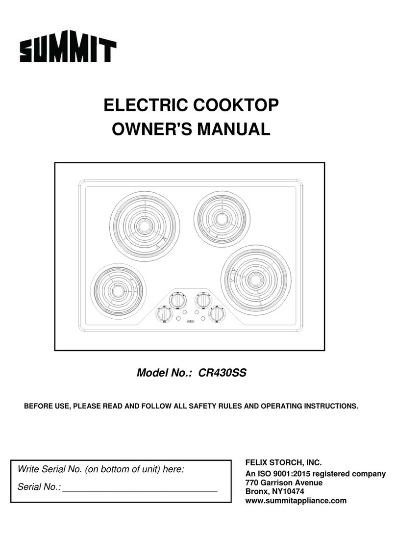Felix Storch Summit CR430SS owner's manual