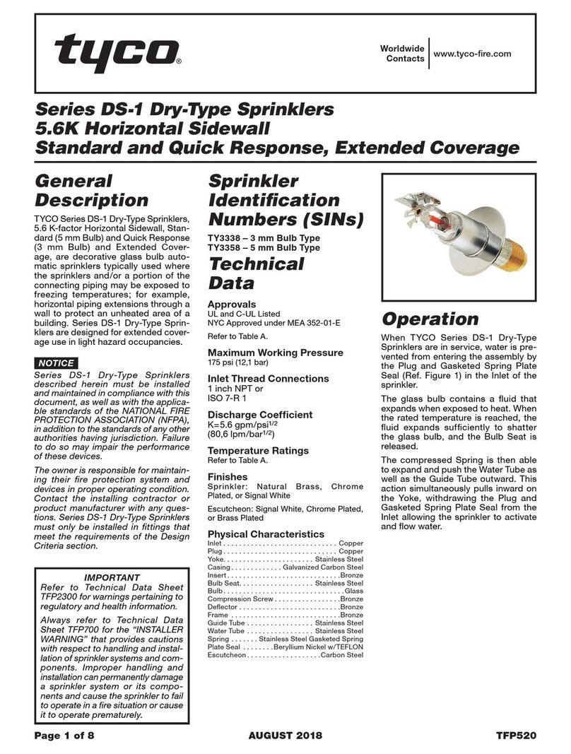 Tyco DS-1 Series User manual