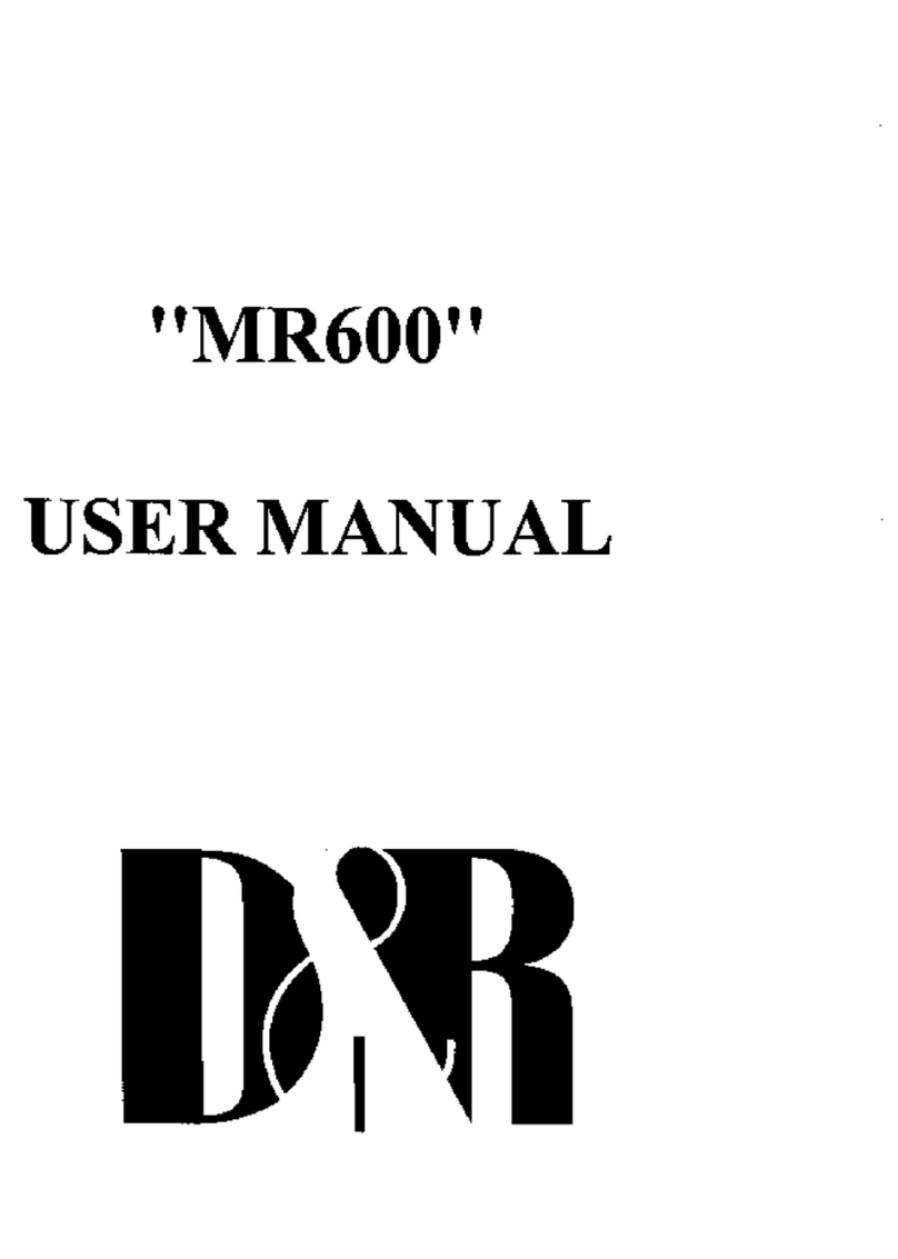 D&R MR600 User manual