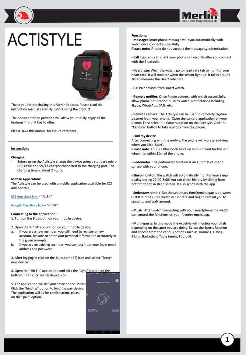 Merlin Digital ActiStyle instruction manual