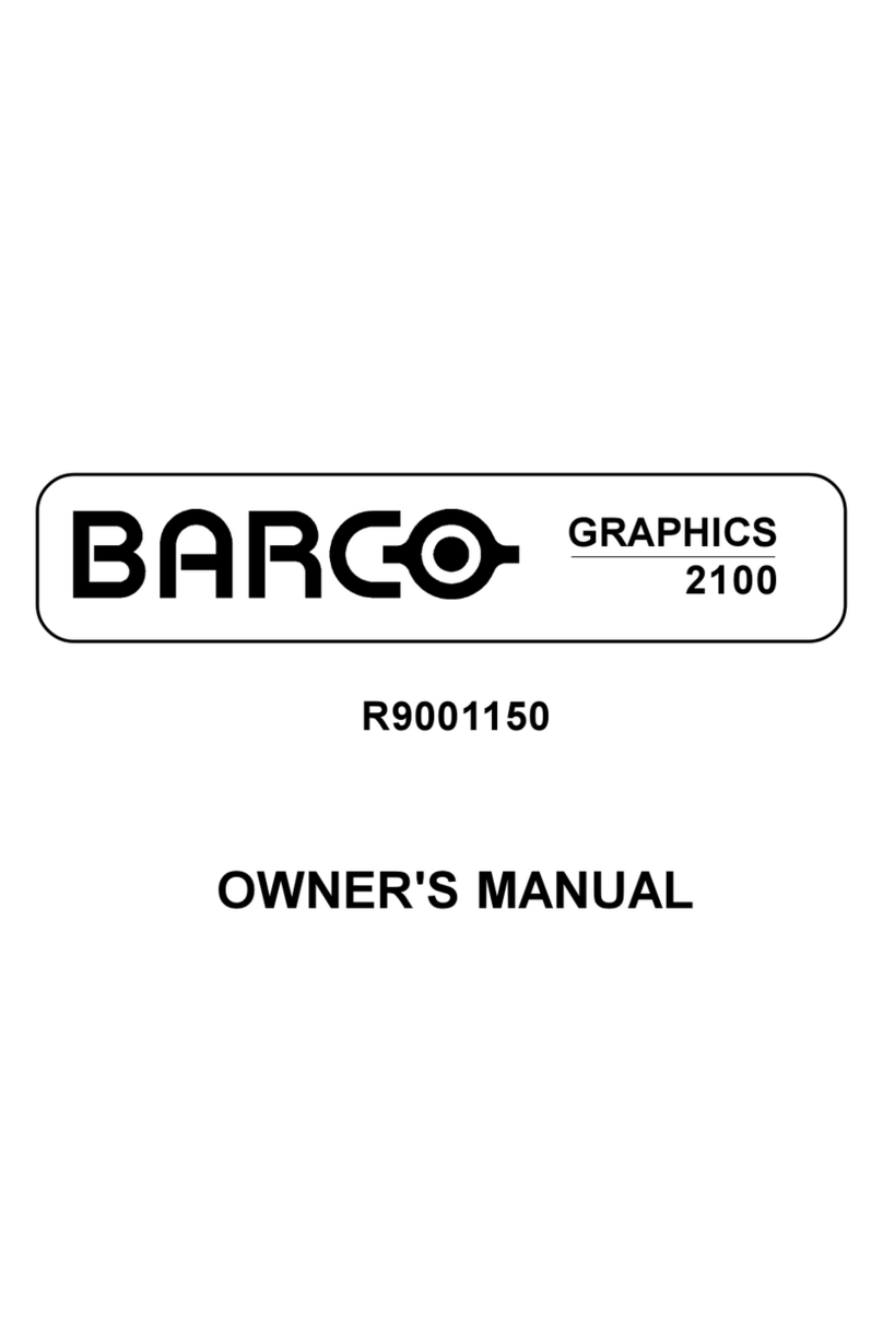 Barco RETRO GRAPHICS 2100 User manual