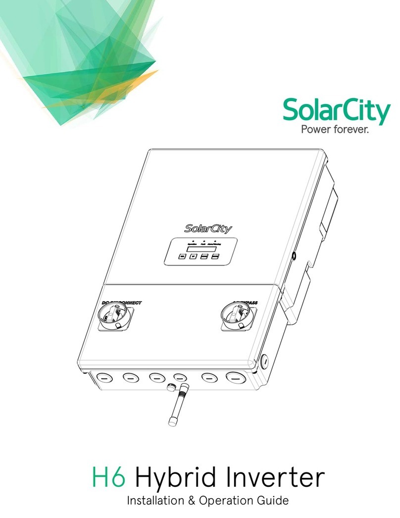 SolarCity H6 Installation & operation guide