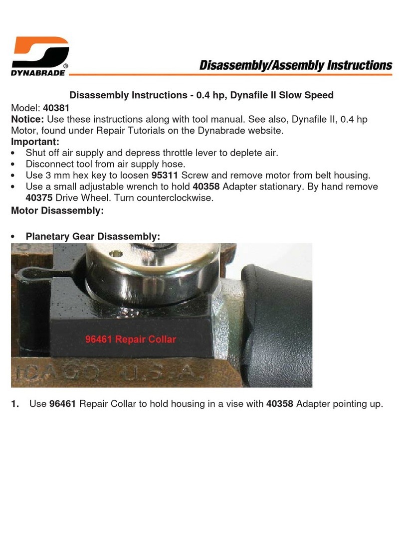 Dynabrade 40381 Disassembly & Assembly Instructions