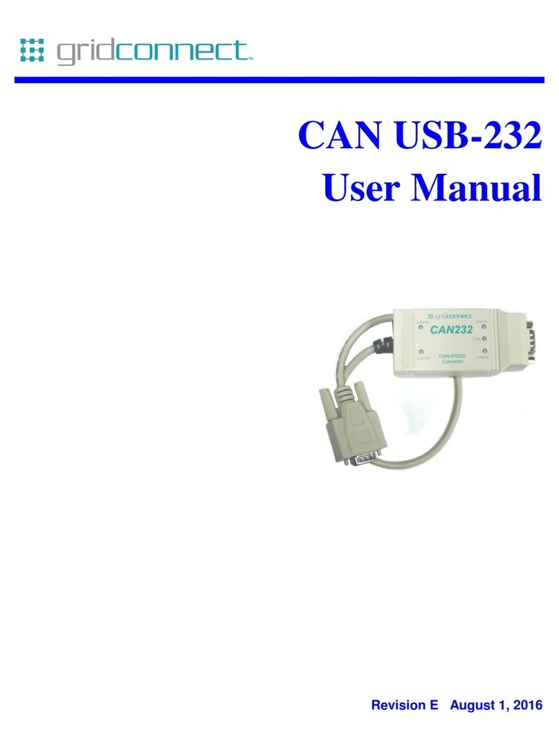 GridConnect CAN USB-232 user manual
