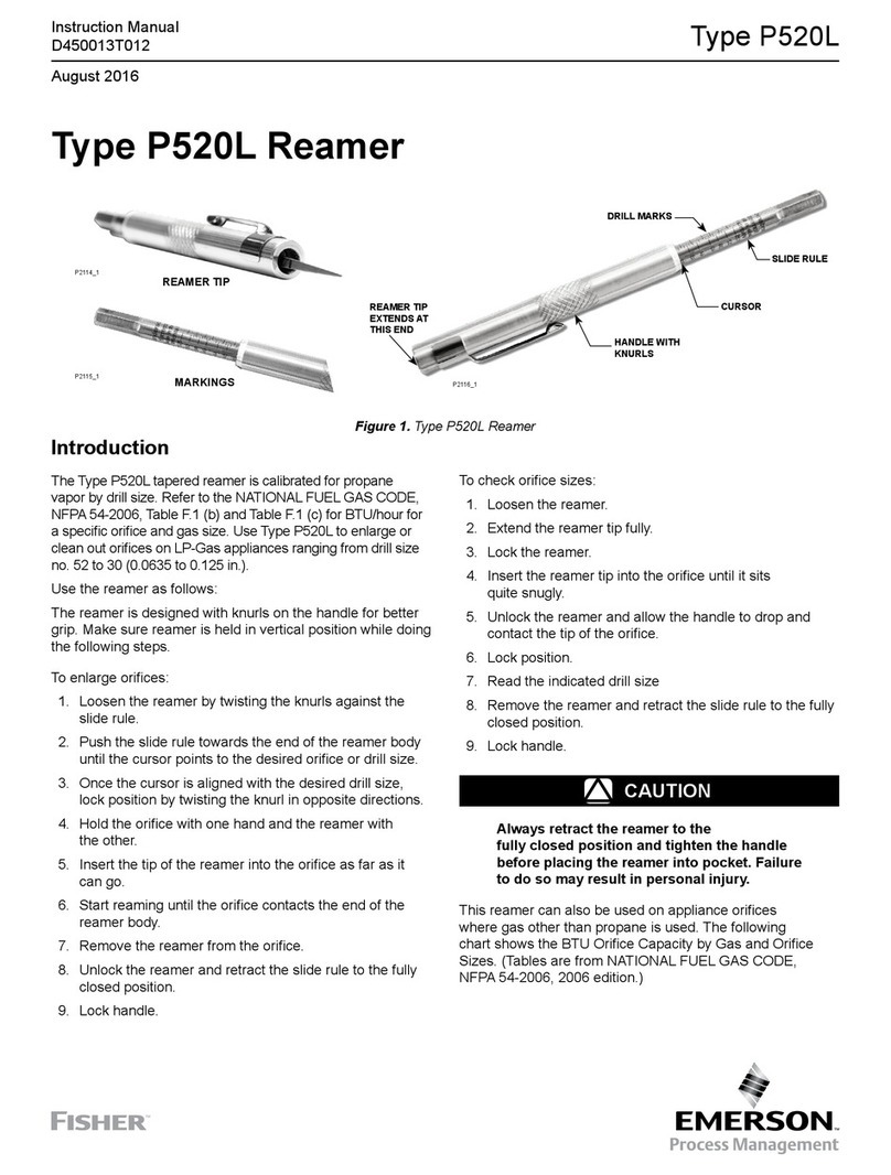Emerson Fisher P520L User manual Emerson Fisher P520L User manual