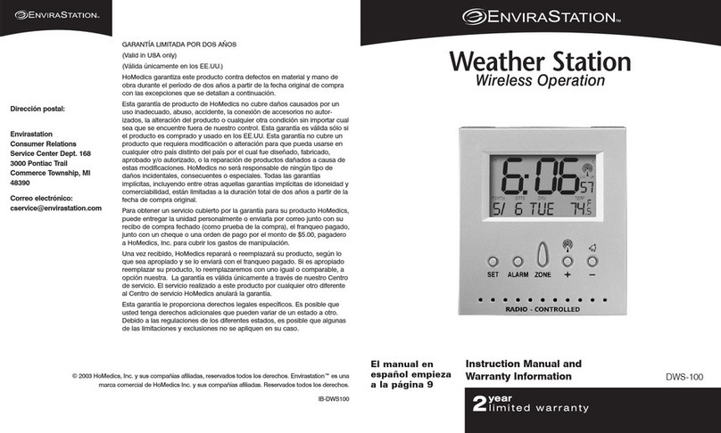HoMedics EnviraStation DWS-100 Instruction Manual