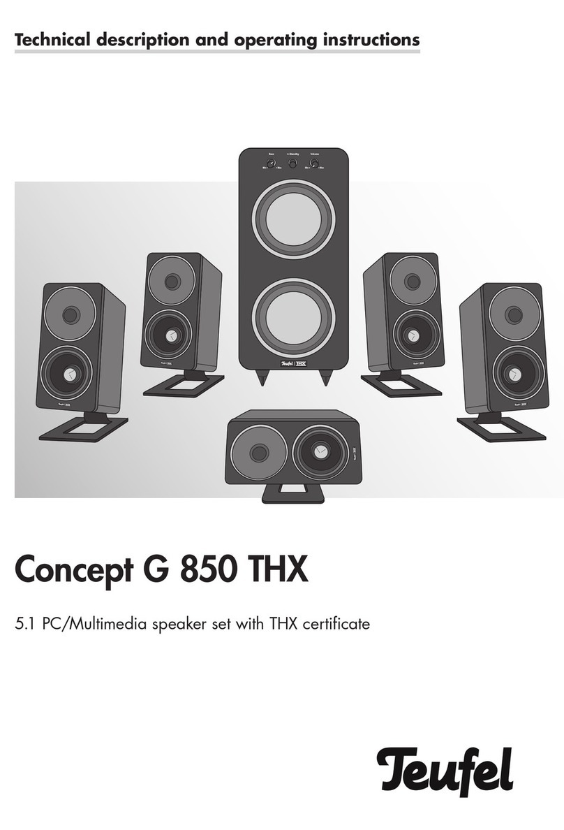Teufel Concept G 850 THX Technical description and operating instructions