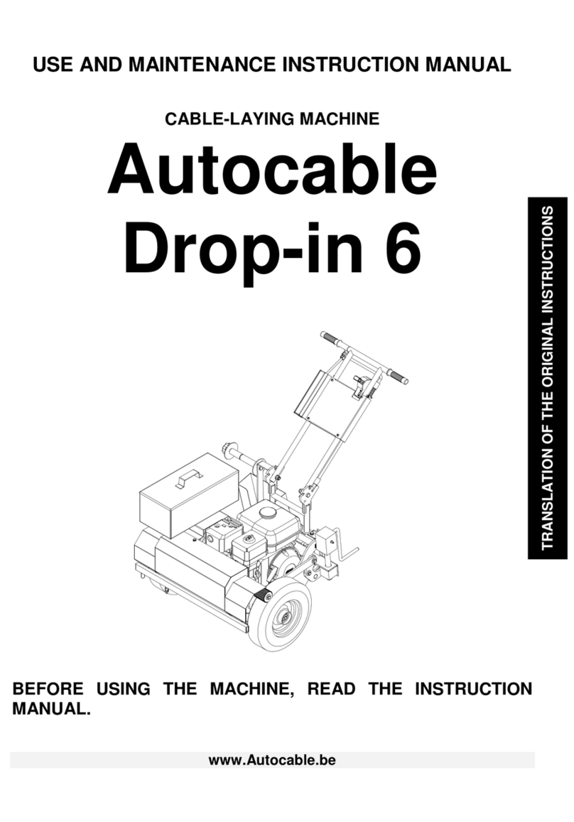 Autocable Drop-in 6 Use and maintenance instruction manual