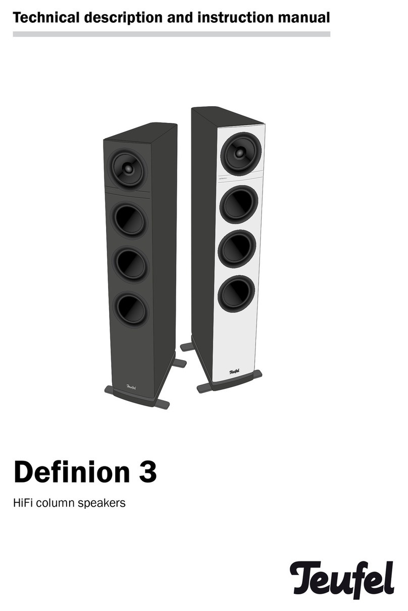 Teufel Definion 3 Center Technical description and instruction manual