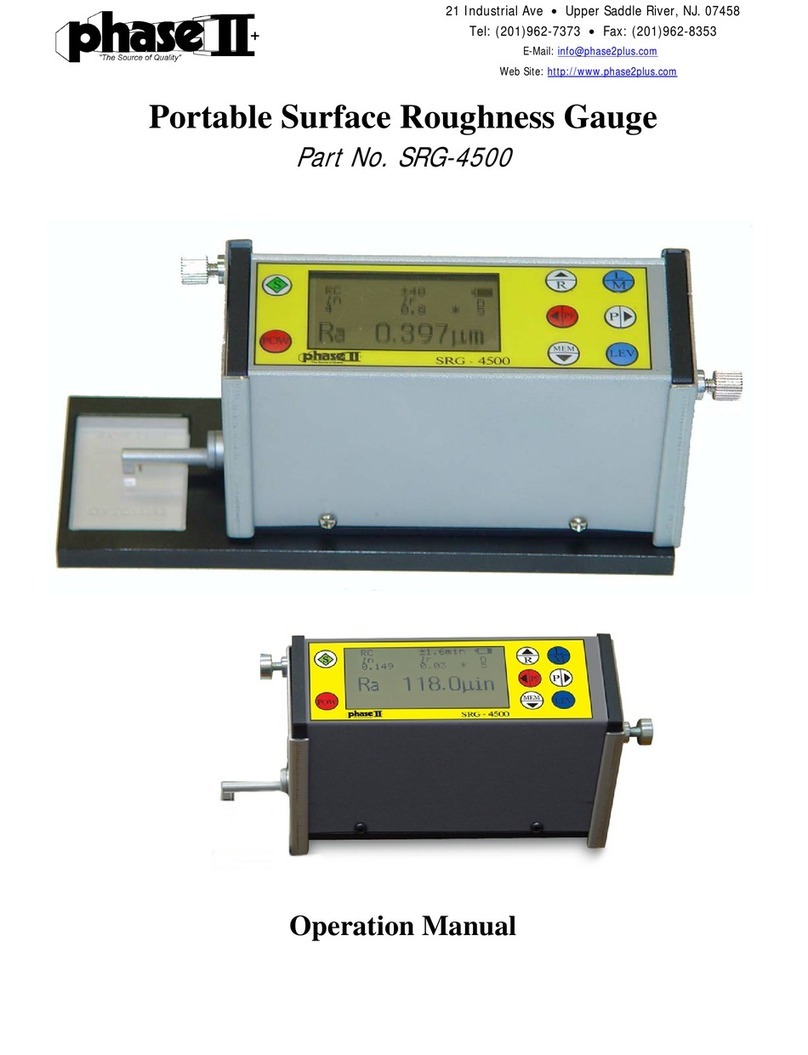 phase II+ SRG-4500 User manual