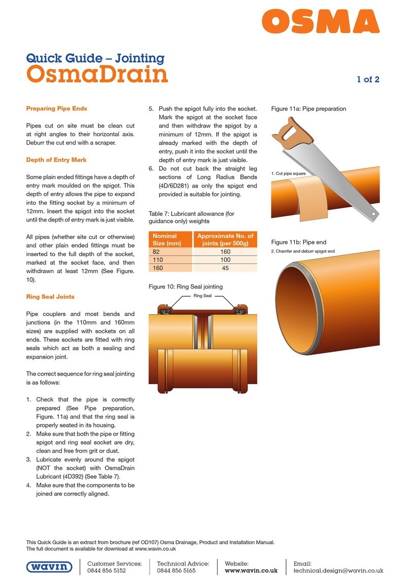 wavin Osma OsmaDrain Series quick guide