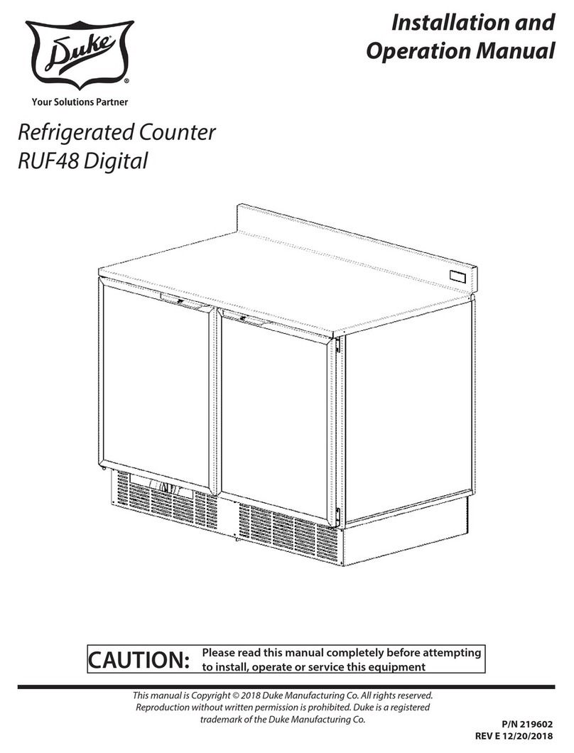 Duke RUF-48 M Installation and operation manual