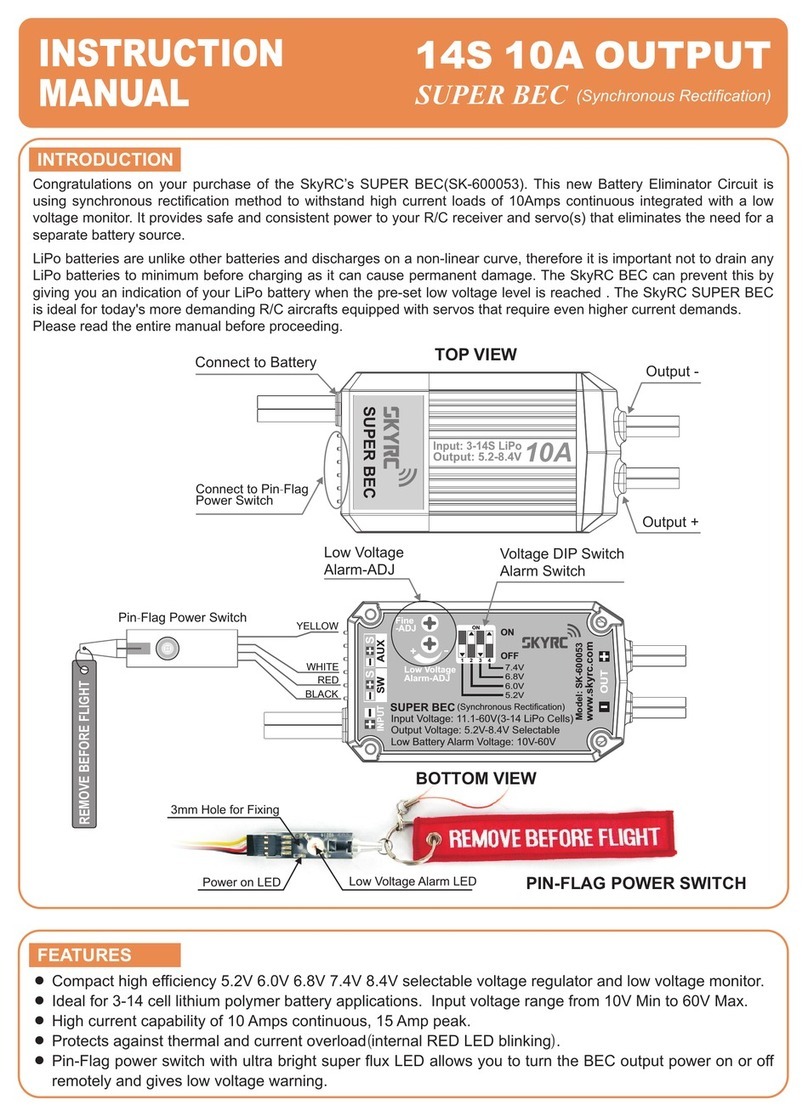 Skyrc Super Bec SK-600053 instruction manual