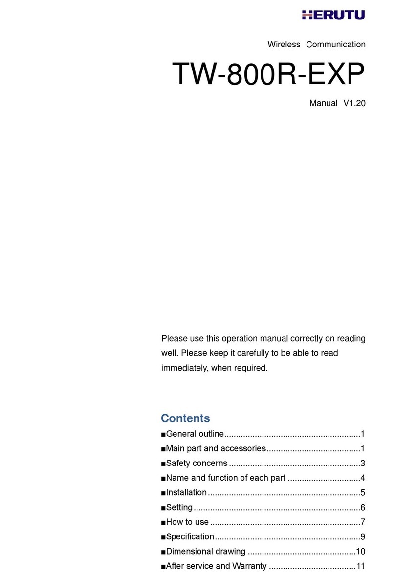 Herutu TW-800R-EXP User manual