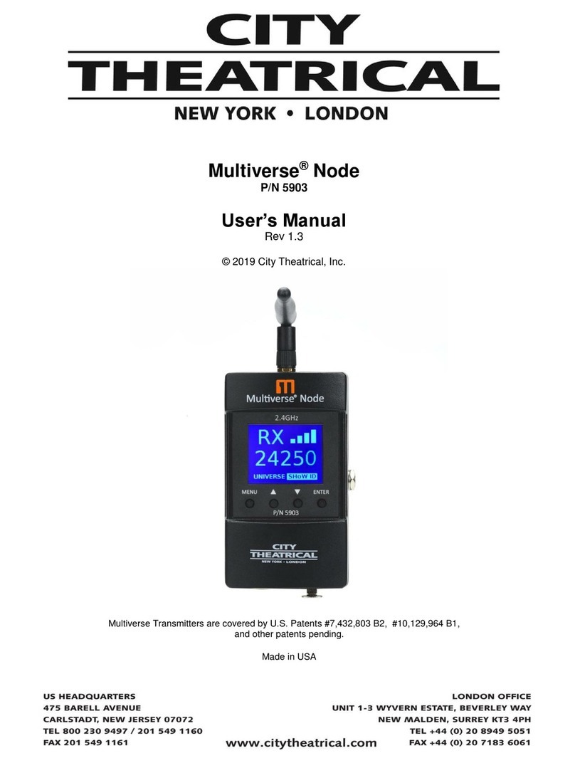City Theatrical Multiverse Node 5903 user manual