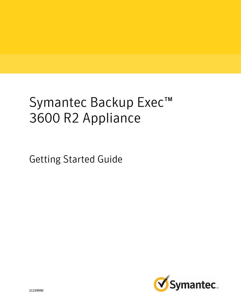 Symantec Backup Exec 3600 R2 Getting started guide