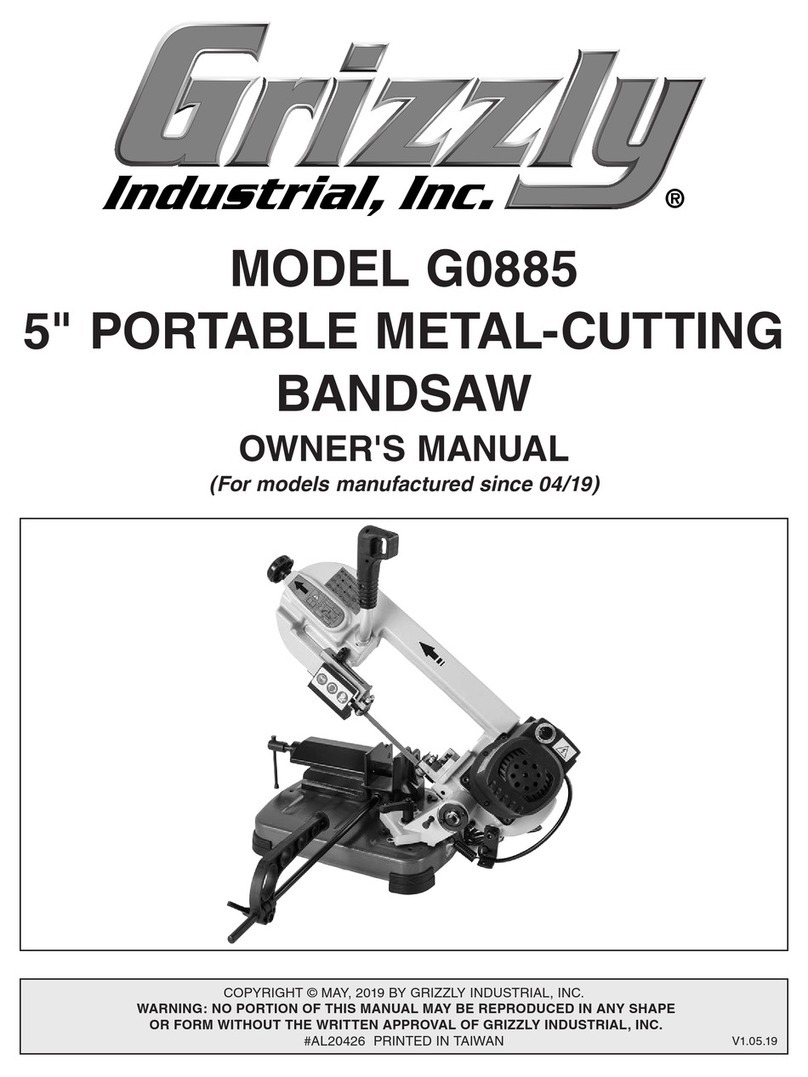 Grizzly G0885 User manual
