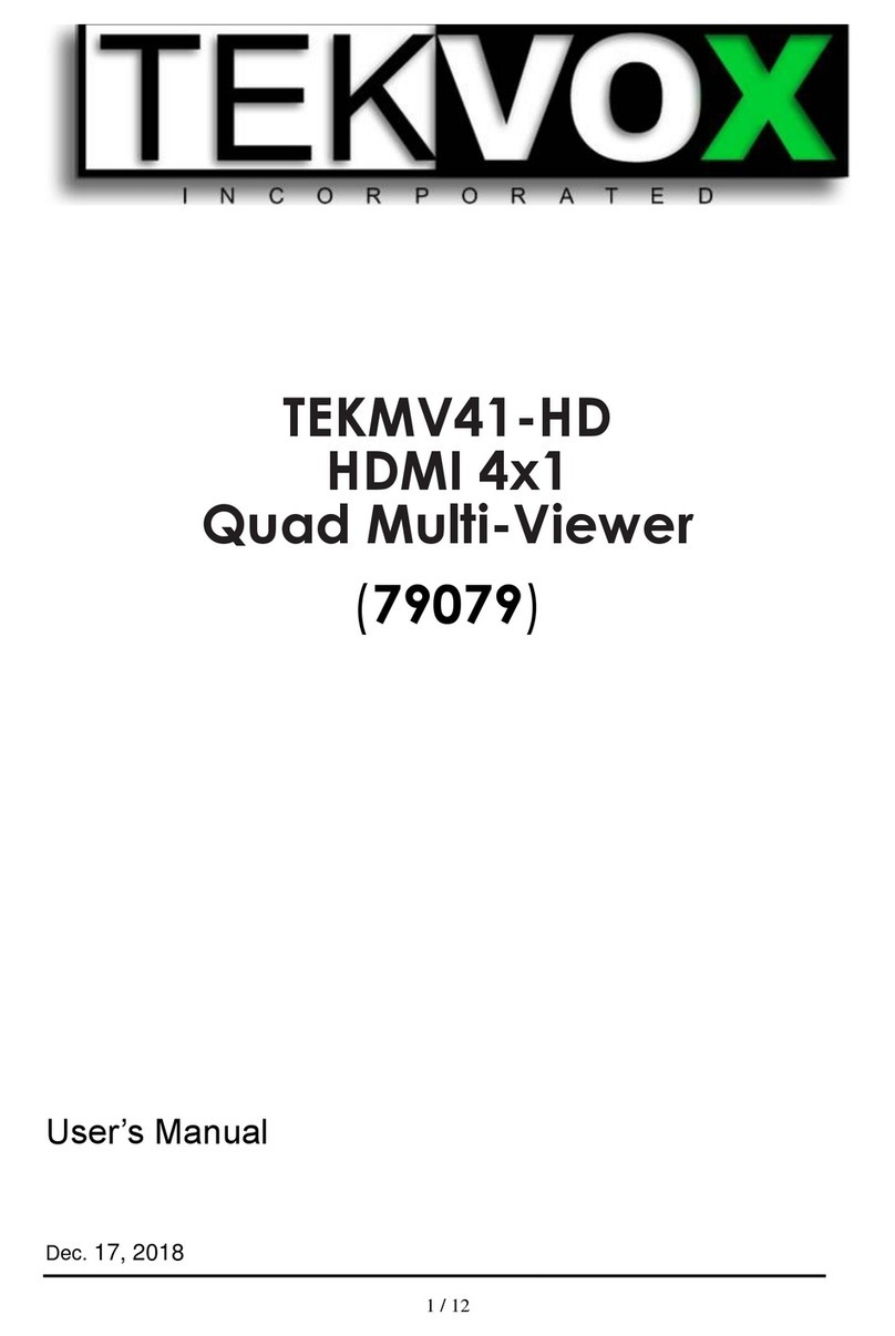 Tekvox TEKMV41-HD User manual