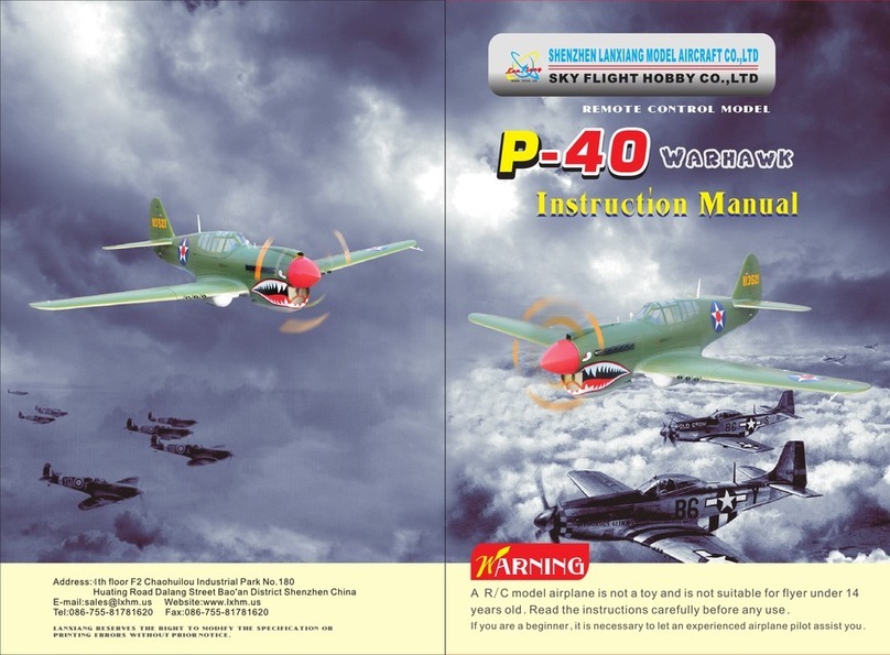 Lanxiang Model Aircraft P-50 Warhawk User manual