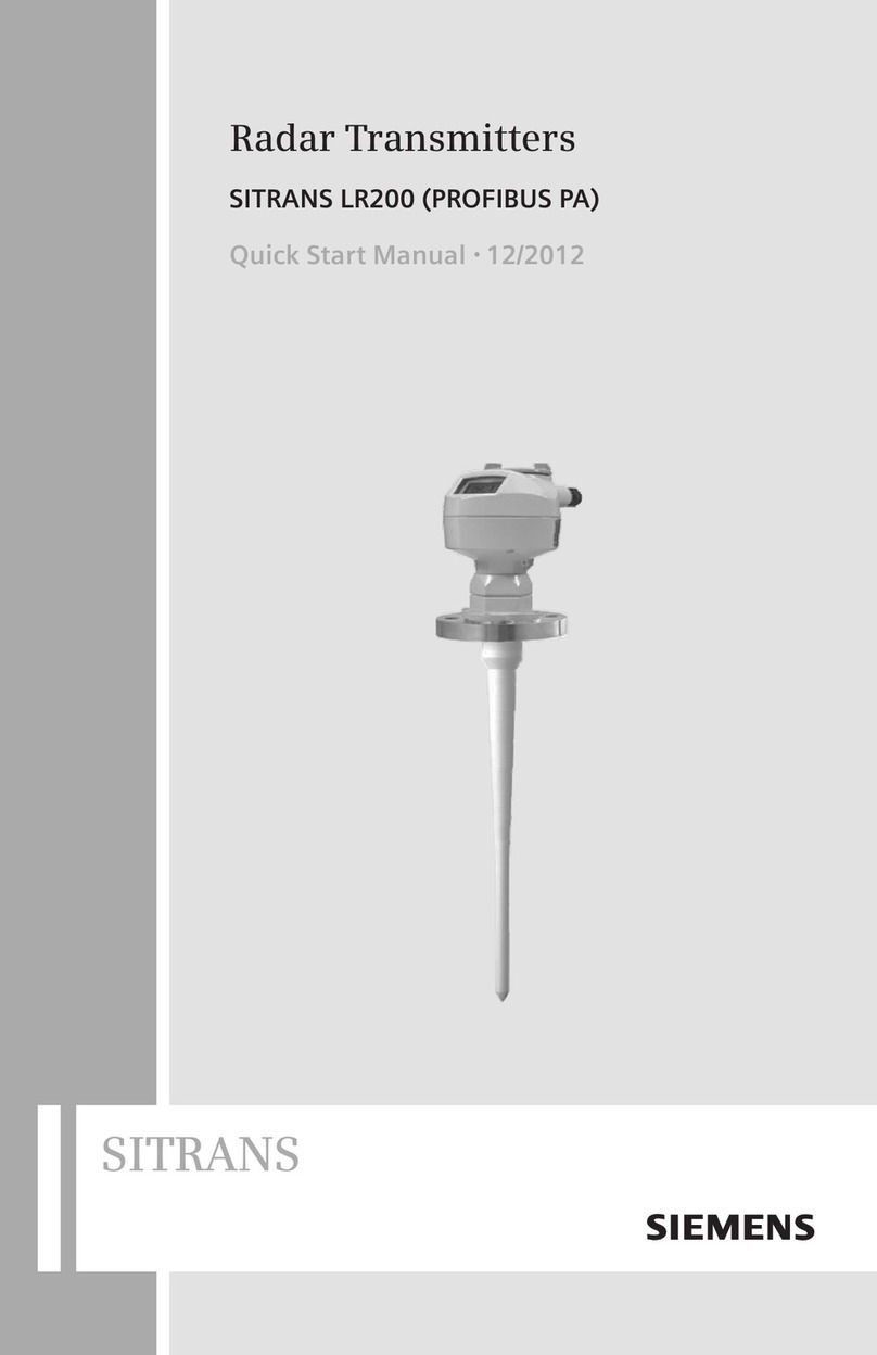 Siemens Sitrans LR200 Instruction manual