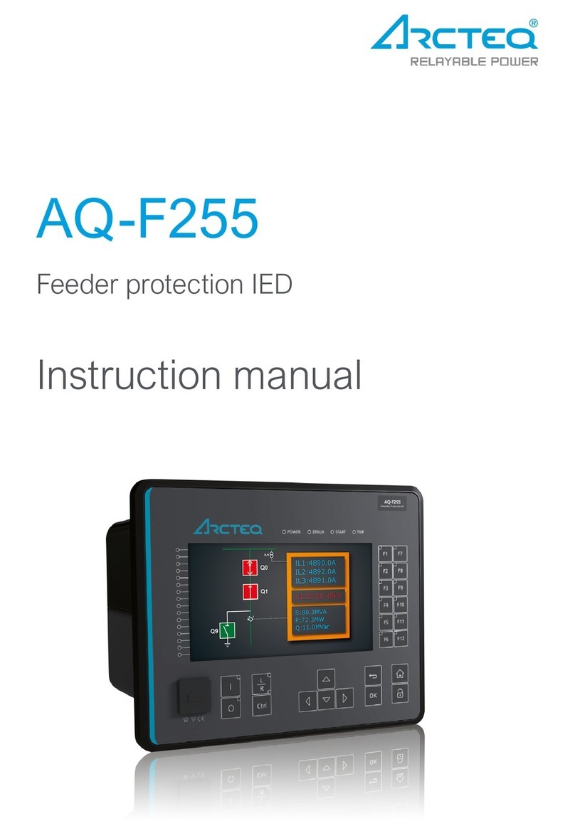 Arcteq AQ-F255 instruction manual