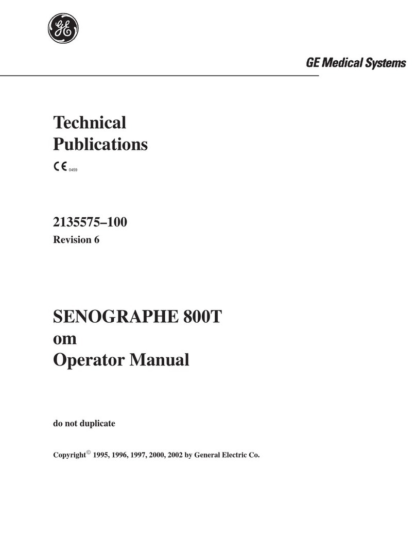 GE SENOGRAPHE 800T User manual