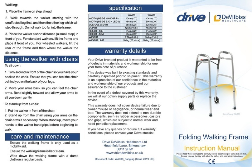 Drive DeVilbiss WA008 instruction manual