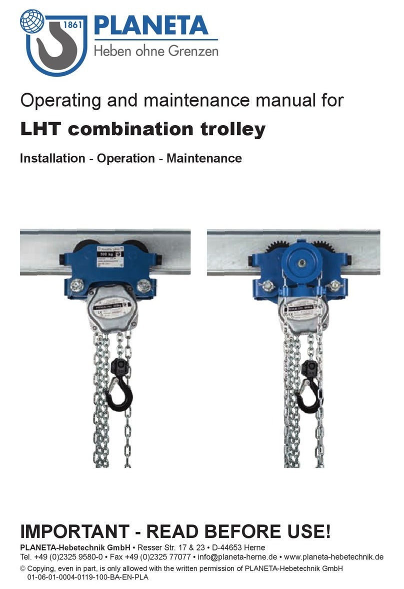 Planeta LHT-H Operating and maintenance manual