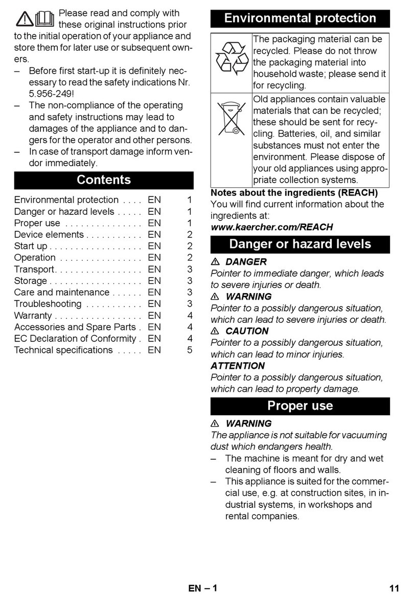 Kärcher NT 27/1 User manual