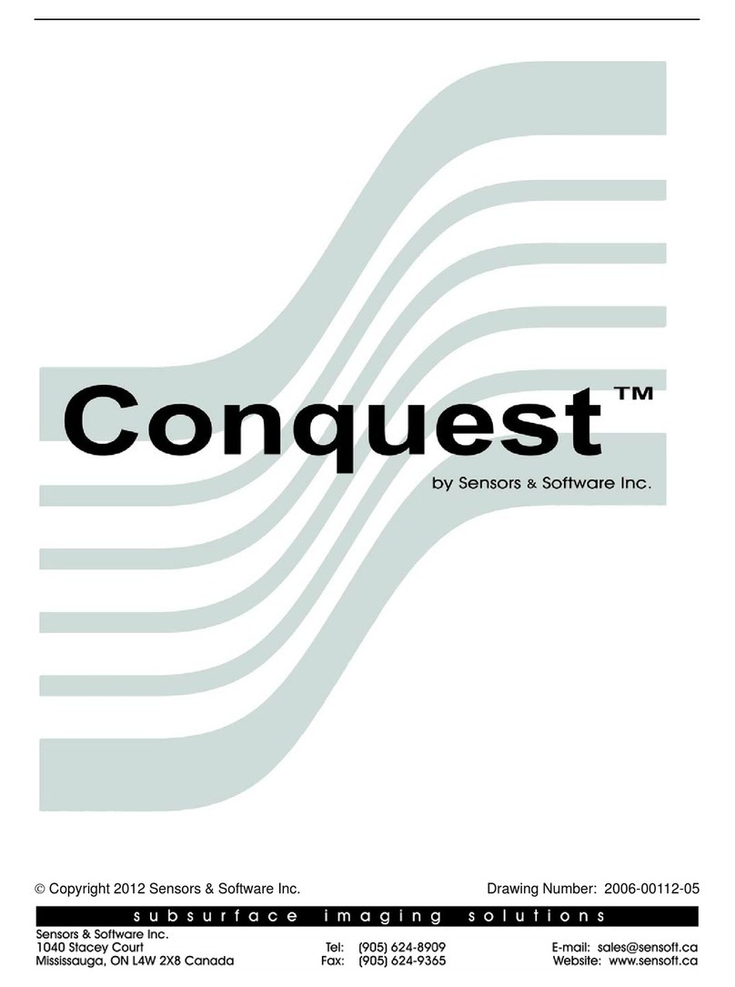 Sensors & Software Conquest Series manual Sensors & Software Conquest Series manual