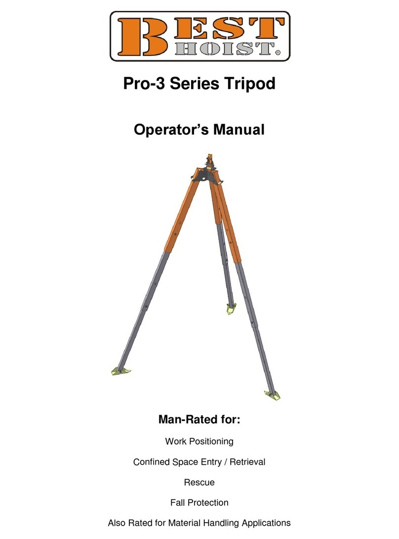 Best Hoist Pro-3 Series Operator's manual