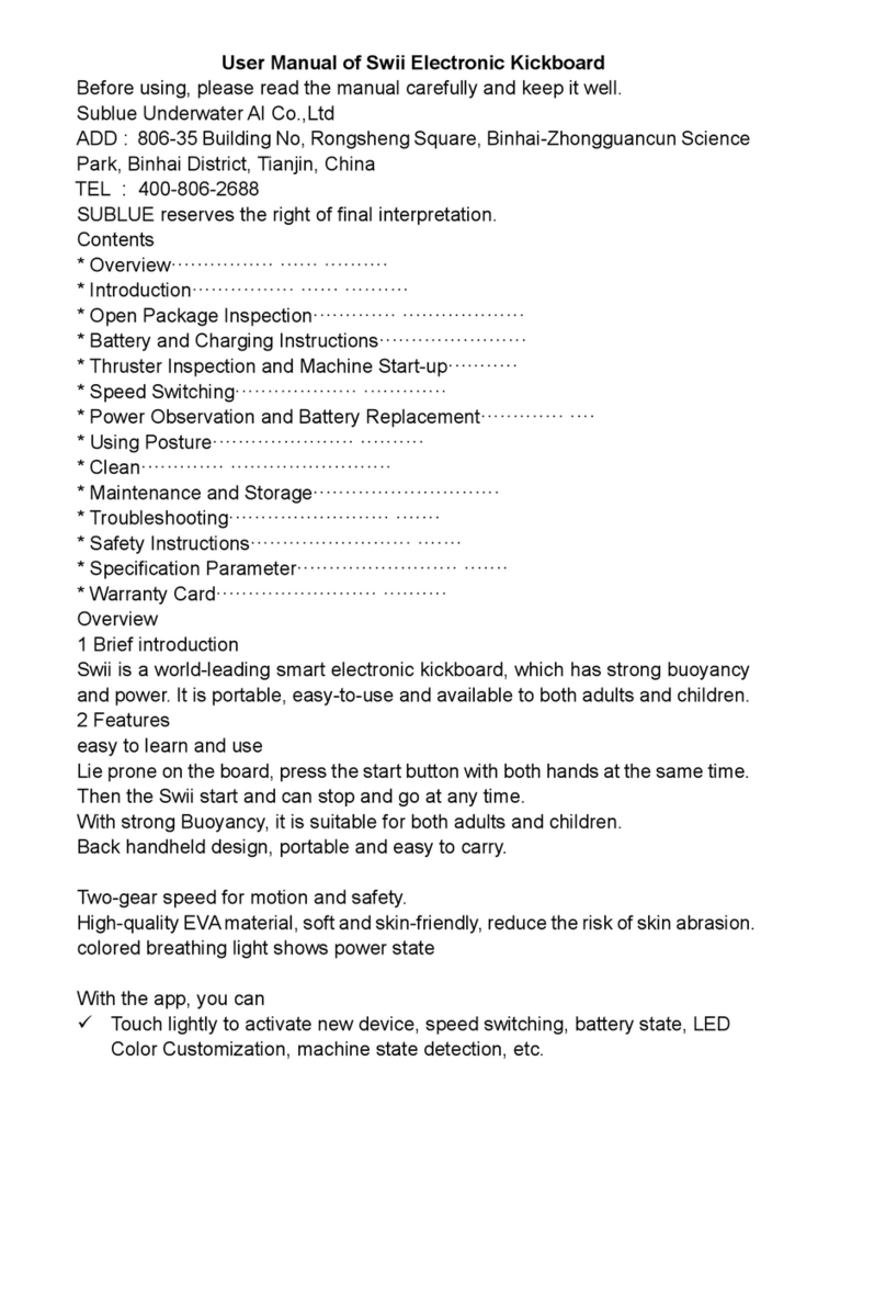 Sublue Swii user manual