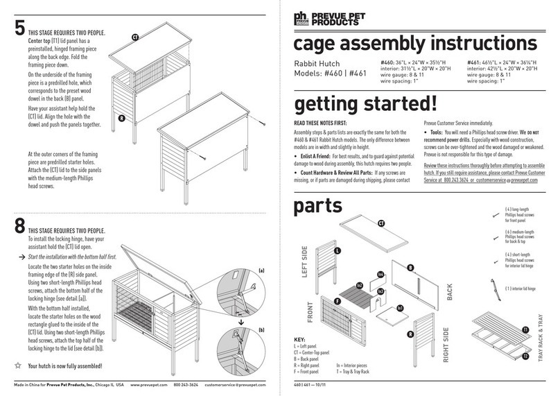 Prevue Pet Products 460 Assembly instructions