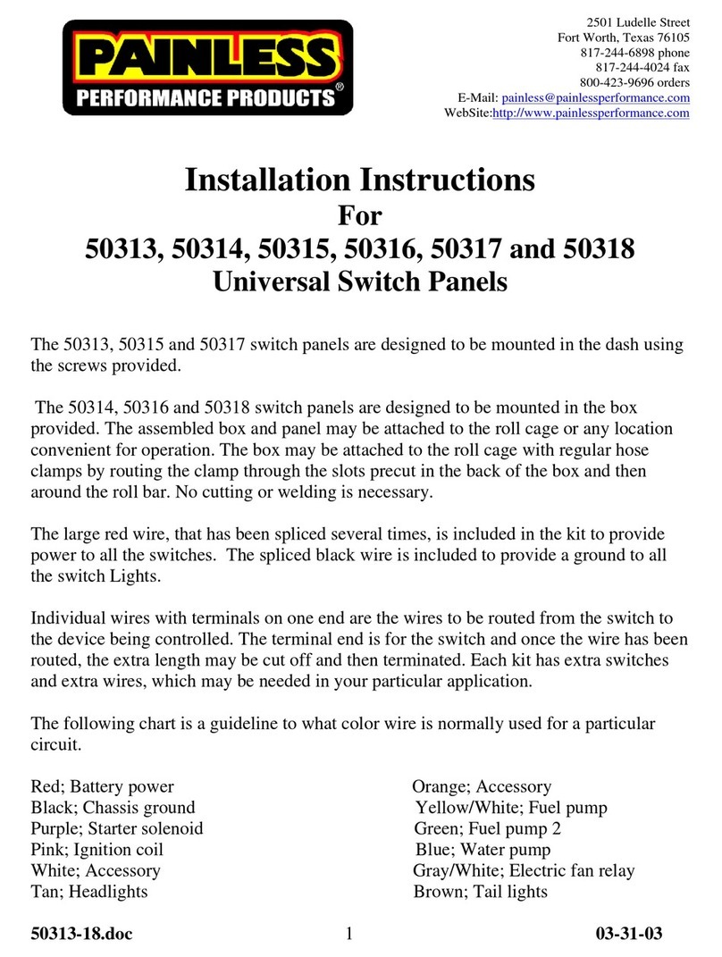 Painless Performance Products 50313 installation instructions