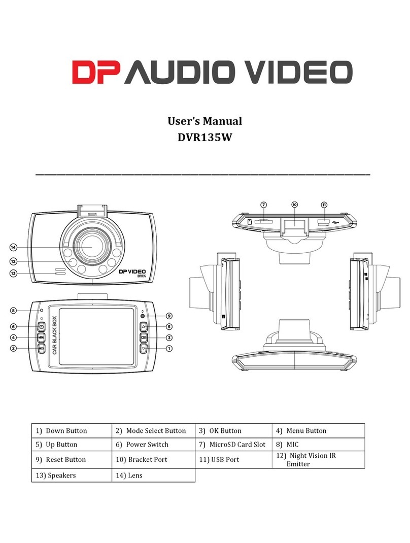 DP Audio Video DVR135W User manual