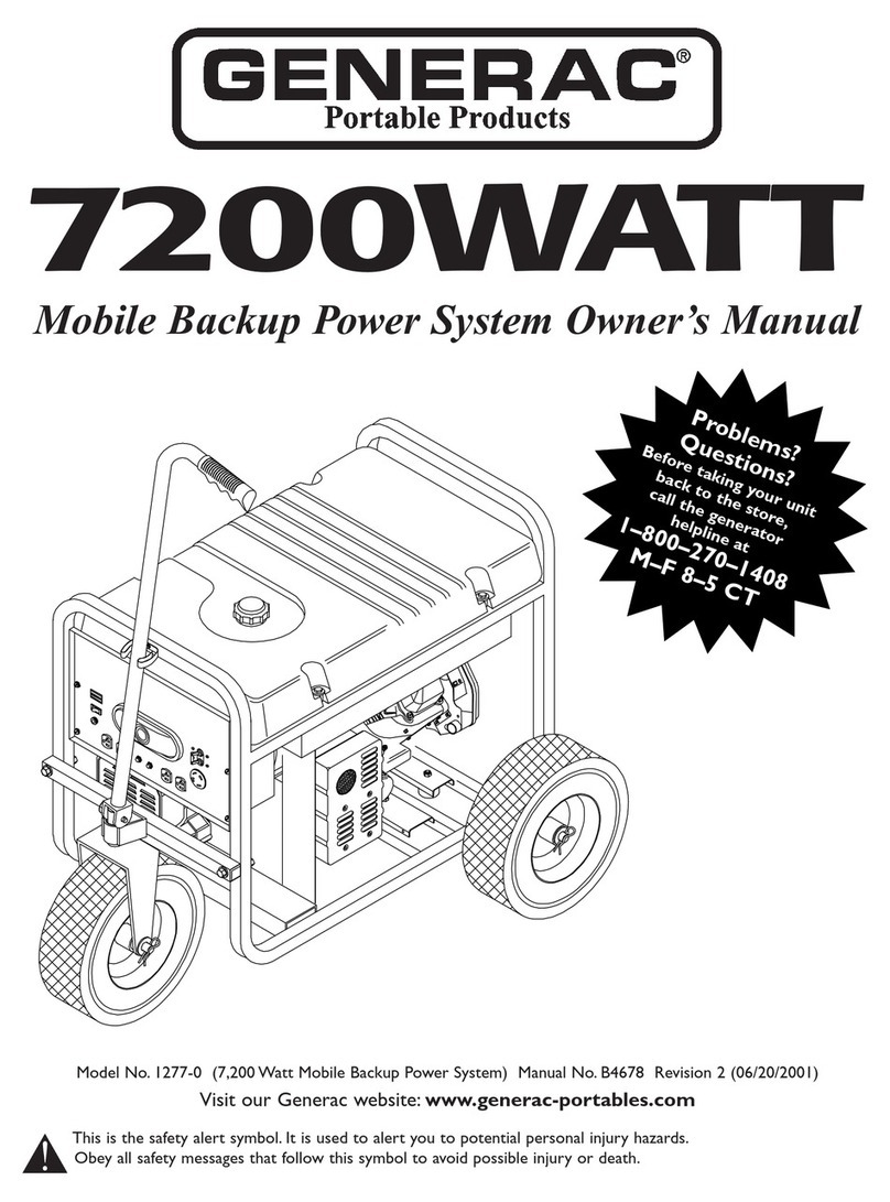 Generac Power Systems 1277-0 User manual