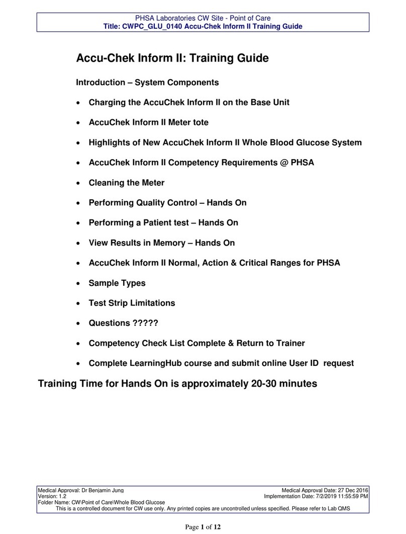 Accu-Chek Inform II Training guide