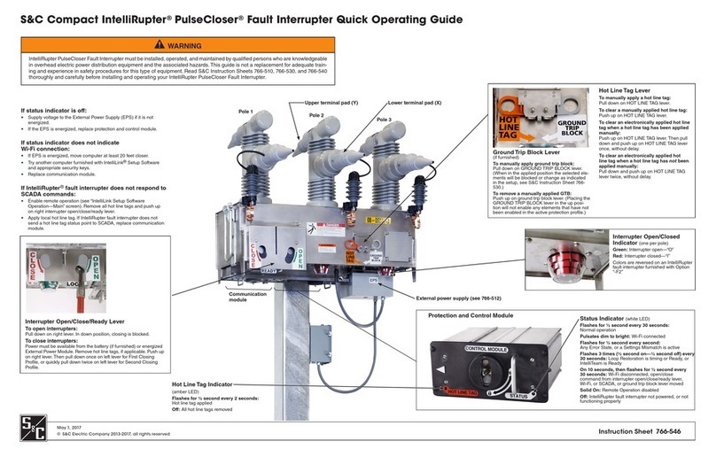 S&C IntelliRupter PulseCloser Operator's manual