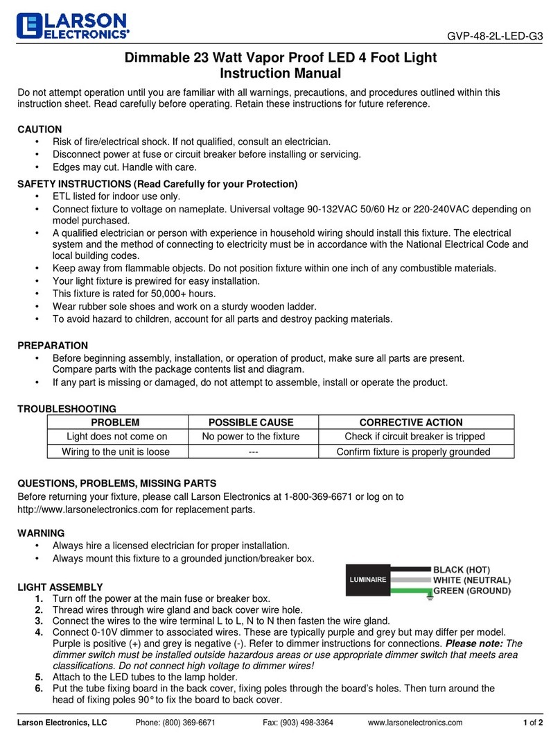 Larson Electronics GVP-48-2L-LED-G3 User manual