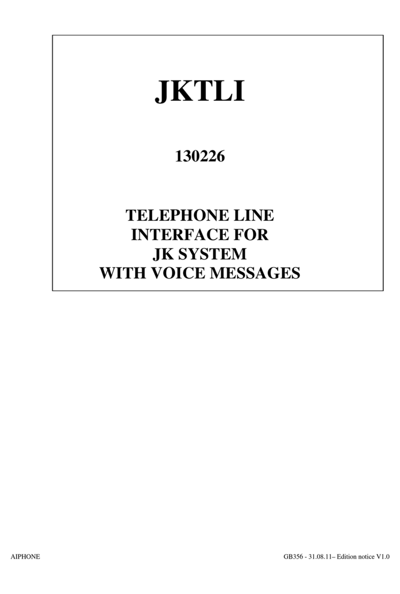 Aiphone JKTLI User manual