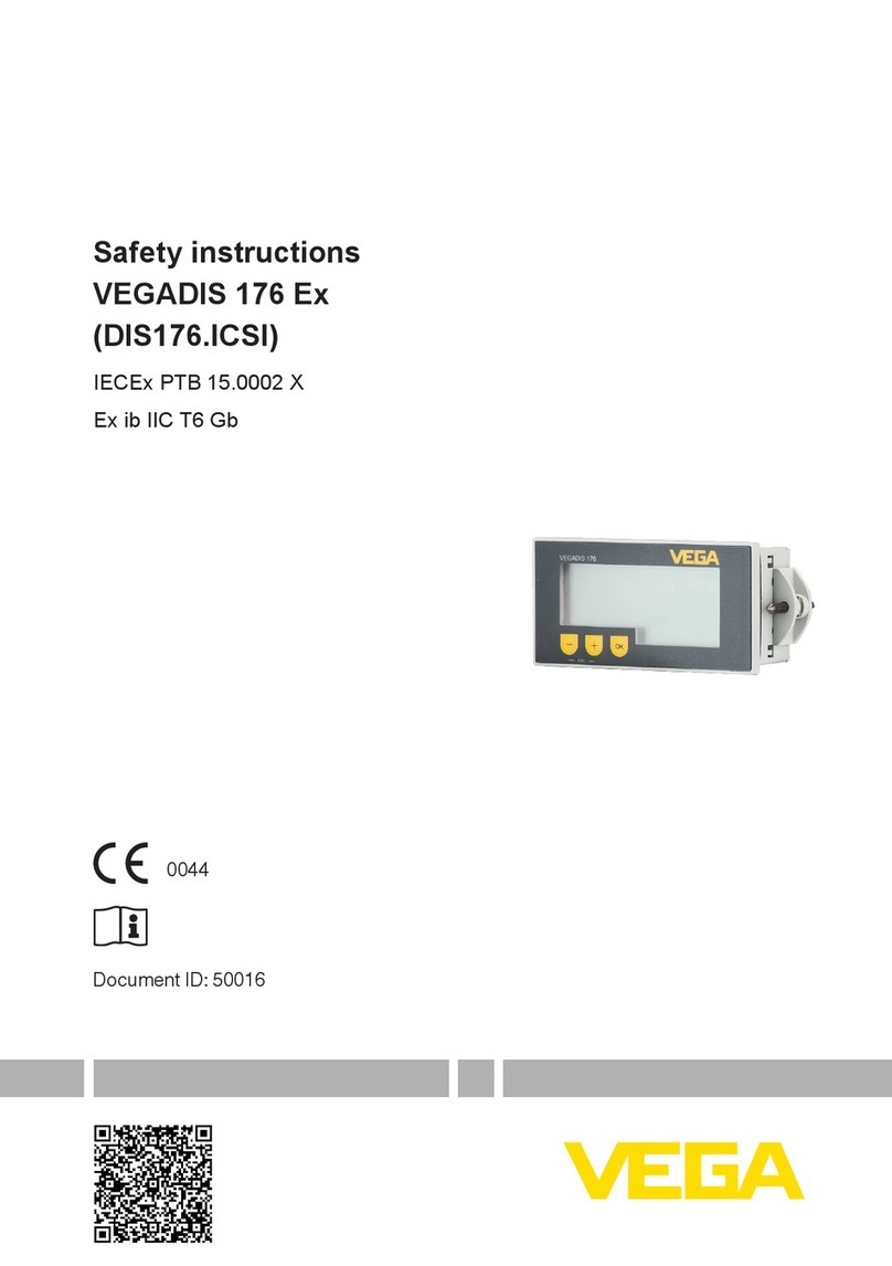 Vega VEGADIS 176 Ex Safety instructions