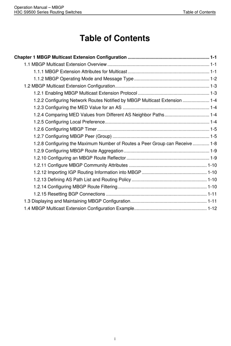 H3C S9500 Series User manual H3C S9500 Series User manual