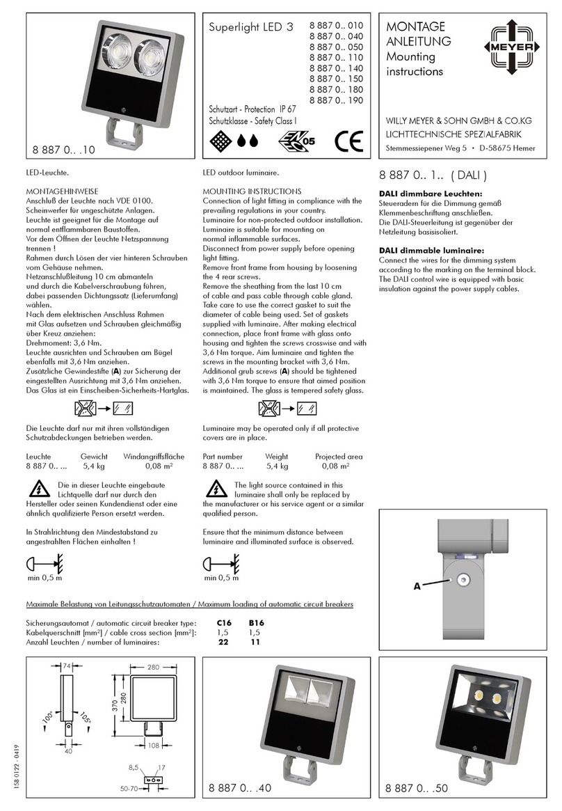 Meyer Superlight LED 3 Mounting instructions