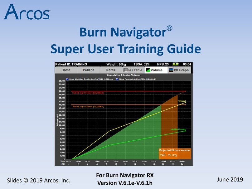 Arcos Burn Navigator User training guide Arcos Burn Navigator User training guide