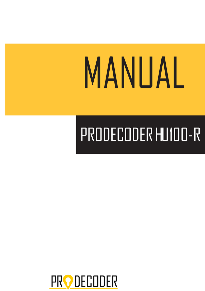 PRODECODER HU100-R manual