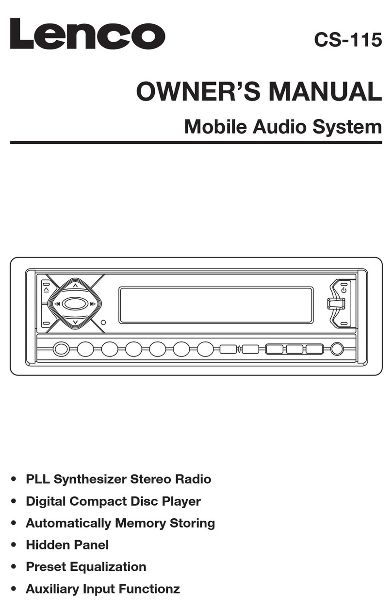 LENCO CS-115 User manual