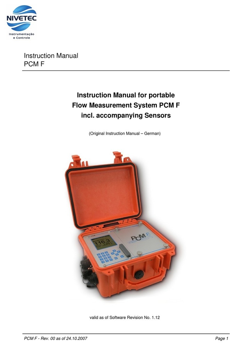 Nivetec PCM F instruction manual