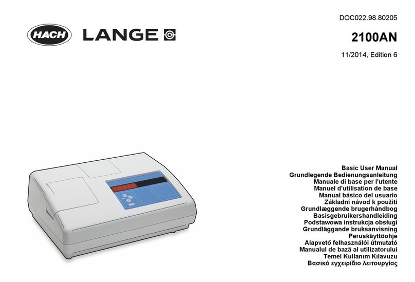 Hach Lange 2100AN Quick manual